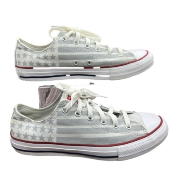 Converse Kids Size 1 Chuck Taylor American Flag Stars Stripes - Picture 1 of 2
